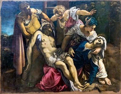 De nederlegging van Jezus door Tintoretto